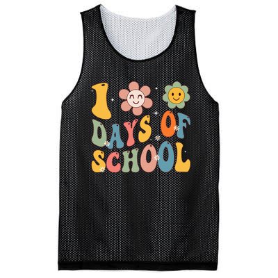 Happy 100th Day Of School Groovy 100 Days Of School Teacher Mesh Reversible Basketball Jersey Tank