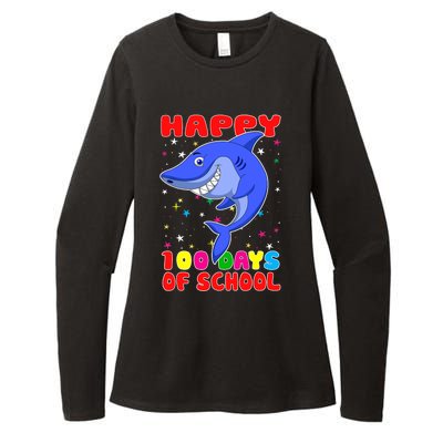 Happy 100 Days Of School Funny Shark Teachers Child Womens CVC Long Sleeve Shirt