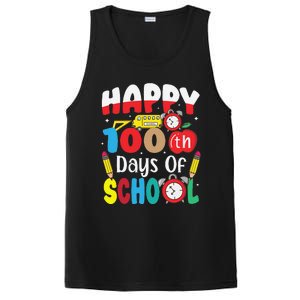 Happy 100th Day Of School Tie Dye Rainbow 100 Days Smarter PosiCharge Competitor Tank