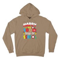 Happy 100th Day Of School Tie Dye Rainbow 100 Days Smarter Hoodie