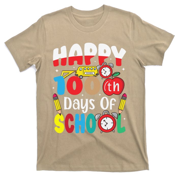 Happy 100th Day Of School Tie Dye Rainbow 100 Days Smarter T-Shirt