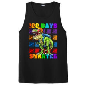 Happy 100th Day Of School Meaningful Gift Dino Trex 100 Days Smarter Great Gift PosiCharge Competitor Tank