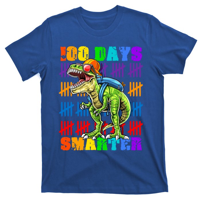 Happy 100th Day Of School Meaningful Gift Dino Trex 100 Days Smarter Great Gift T-Shirt