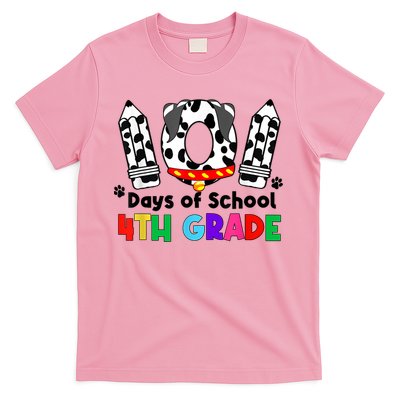 Happy 101 Days School Fourth Grade Dog 100 Days Smarter T-Shirt