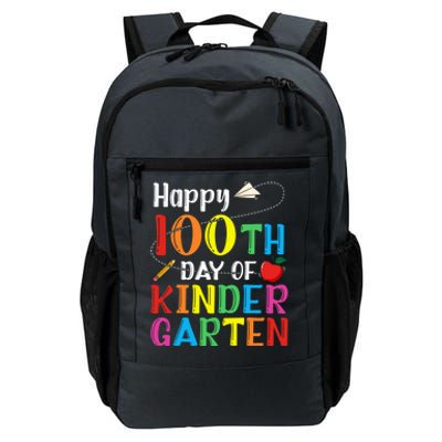 Happy 100th Day Of School Teacher 100 Days Of Kindergarten Funny Gift Daily Commute Backpack