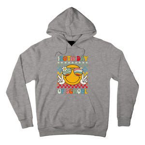 Happy 120th Day Of School Groovy 120 Days Of School Teacher Tall Hoodie