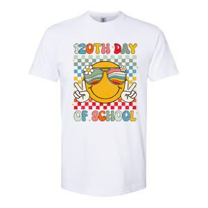 Happy 120th Day Of School Groovy 120 Days Of School Teacher Softstyle CVC T-Shirt