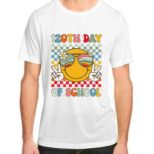 Happy 120th Day Of School Groovy 120 Days Of School Teacher Adult ChromaSoft Performance T-Shirt