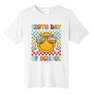 Happy 120th Day Of School Groovy 120 Days Of School Teacher Tall Fusion ChromaSoft Performance T-Shirt