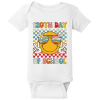 Happy 120th Day Of School Groovy 120 Days Of School Teacher Baby Bodysuit