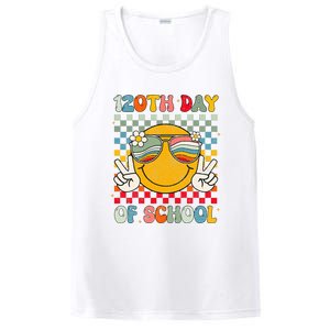 Happy 120th Day Of School Groovy 120 Days Of School Teacher PosiCharge Competitor Tank