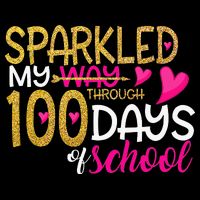 Happy 100th Day Sparkled My Way Through 100 Days Of School Apron