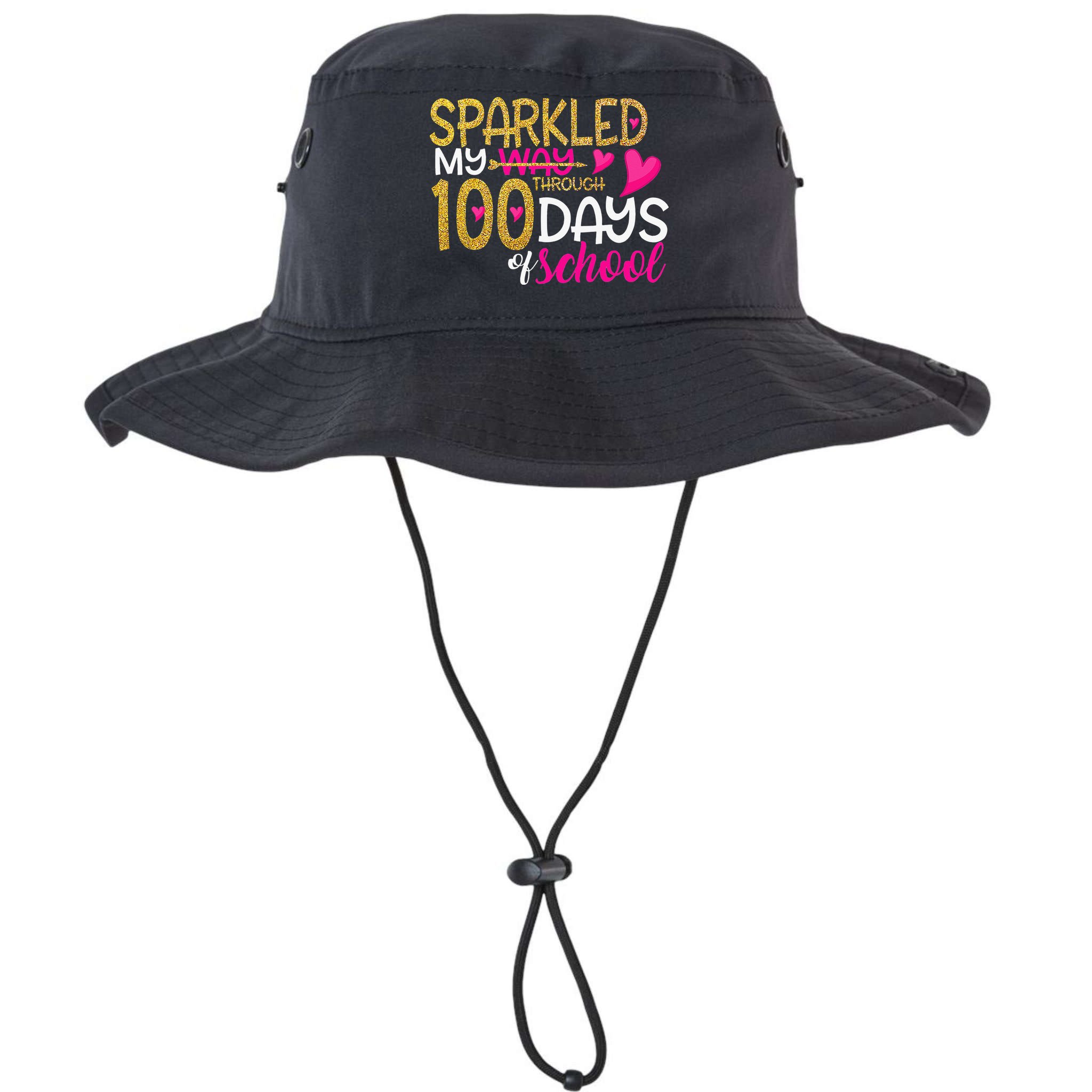 Happy 100th Day Sparkled My Way Through 100 Days Of School Bucket Hat