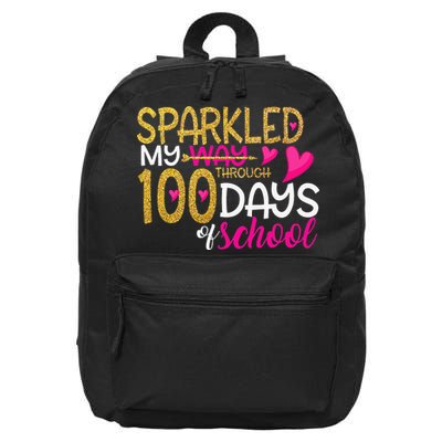 Happy 100th Day Sparkled My Way Through 100 Days Of School 16 in Basic Backpack