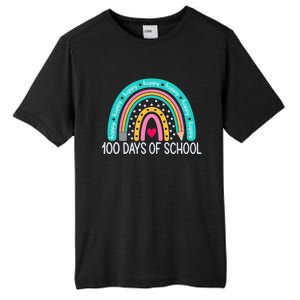 Happy 100th Day Of School Teacher 100 Days Rainbow Gift Tall Fusion ChromaSoft Performance T-Shirt