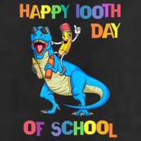 Happy 100th Day Of School Pencil Riding Dinosaur T Rex Funny Cool Comfort Performance Bucket Hat