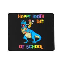 Happy 100th Day Of School Pencil Riding Dinosaur T Rex Funny Mousepad