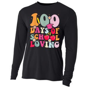 Happy 100th Day Of School 2024 Dress Up Cooling Performance Long Sleeve Crew