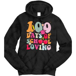 Happy 100th Day Of School 2024 Dress Up Tie Dye Hoodie