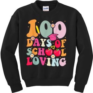 Happy 100th Day Of School 2024 Dress Up Kids Sweatshirt