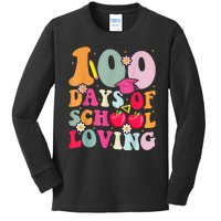 Happy 100th Day Of School 2024 Dress Up Kids Long Sleeve Shirt