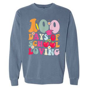 Happy 100th Day Of School 2024 Dress Up Garment-Dyed Sweatshirt