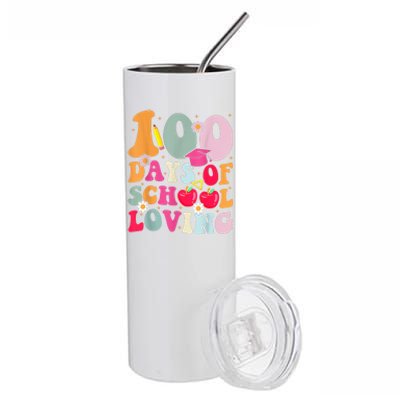 Happy 100th Day Of School 2024 Dress Up Stainless Steel Tumbler