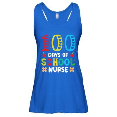 Happy 100 Days Of School Nurse Meaningful Gift Ladies Essential Flowy Tank