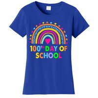 Happy 100th Day Of School Teacher Rainbow 100 Days Smarter Great Gift Women's T-Shirt