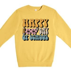 Happy 100th Day Of School Teachers Students Gifts Premium Crewneck Sweatshirt