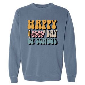 Happy 100th Day Of School Teachers Students Gifts Garment-Dyed Sweatshirt