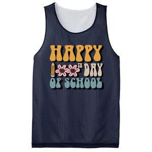 Happy 100th Day Of School Teachers Students Gifts Mesh Reversible Basketball Jersey Tank