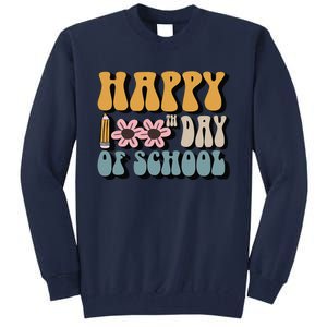 Happy 100th Day Of School Teachers Students Gifts Tall Sweatshirt