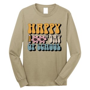 Happy 100th Day Of School Teachers Students Gifts Long Sleeve Shirt