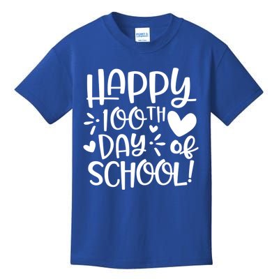 Happy 100th Day Of School Teacher Student 100 Days Brighter Gift Kids T-Shirt