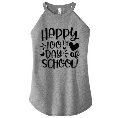 Happy 100th Day Of School Teacher Student 100 Days Brighter Gift Women’s Perfect Tri Rocker Tank