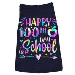 Happy 100th Day Of School Tie Dye Rainbow 100 Days Smarter Doggie Tank