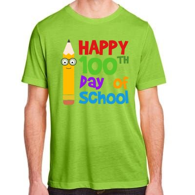 Happy 100th Day Of School Cute Adult ChromaSoft Performance T-Shirt