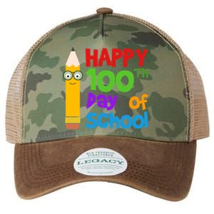 Happy 100th Day Of School Cute Legacy Tie Dye Trucker Hat