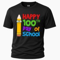 Happy 100th Day Of School Cute Cooling Performance Crew T-Shirt