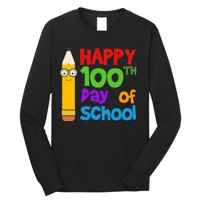 Happy 100th Day Of School Cute Long Sleeve Shirt