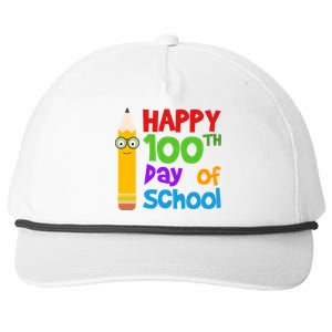 Happy 100th Day Of School Cute Snapback Five-Panel Rope Hat