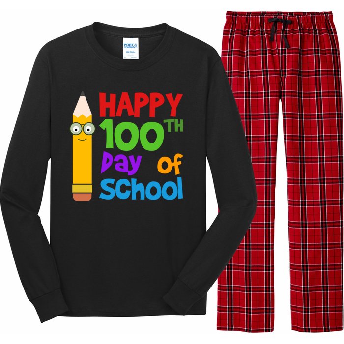 Happy 100th Day Of School Cute Long Sleeve Pajama Set