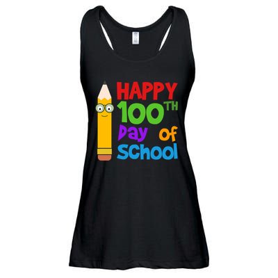 Happy 100th Day Of School Cute Ladies Essential Flowy Tank