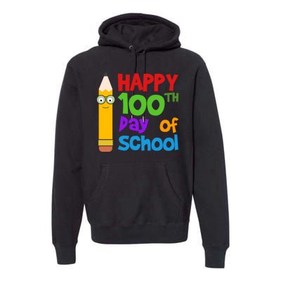 Happy 100th Day Of School Cute Premium Hoodie