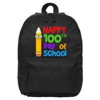 Happy 100th Day Of School Cute 16 in Basic Backpack