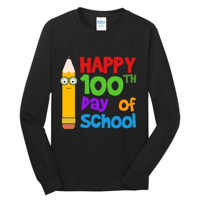 Happy 100th Day Of School Cute Tall Long Sleeve T-Shirt