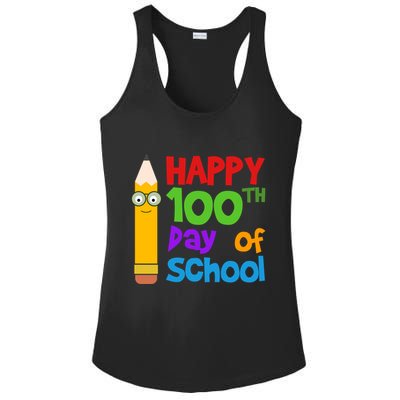 Happy 100th Day Of School Cute Ladies PosiCharge Competitor Racerback Tank