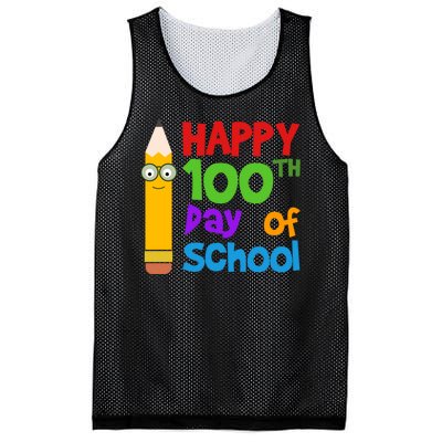 Happy 100th Day Of School Cute Mesh Reversible Basketball Jersey Tank