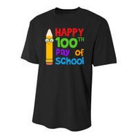 Happy 100th Day Of School Cute Youth Performance Sprint T-Shirt